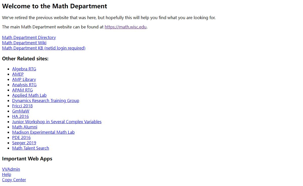 Web.math.wisc.edu