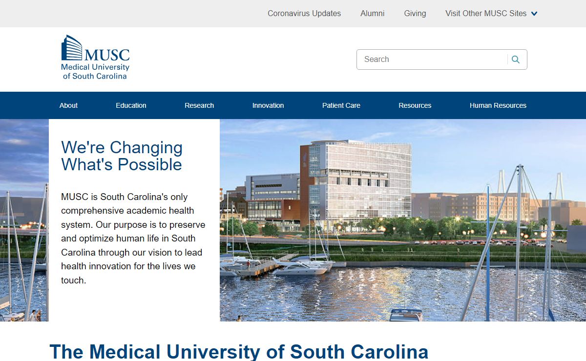The Medical University of South Carolina | MUSC | Charleston, SC