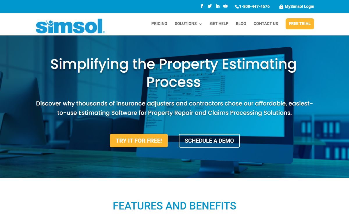 Property Claim Estimating Software | Simsol Software