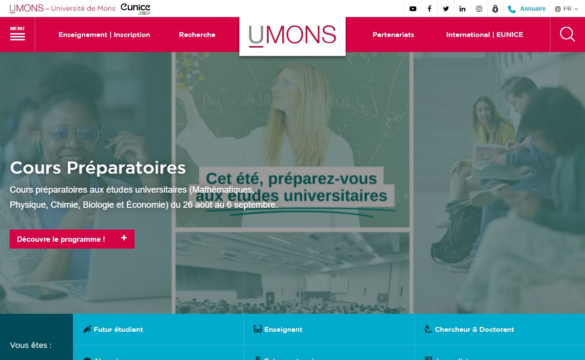 Accueil - Université de Mons