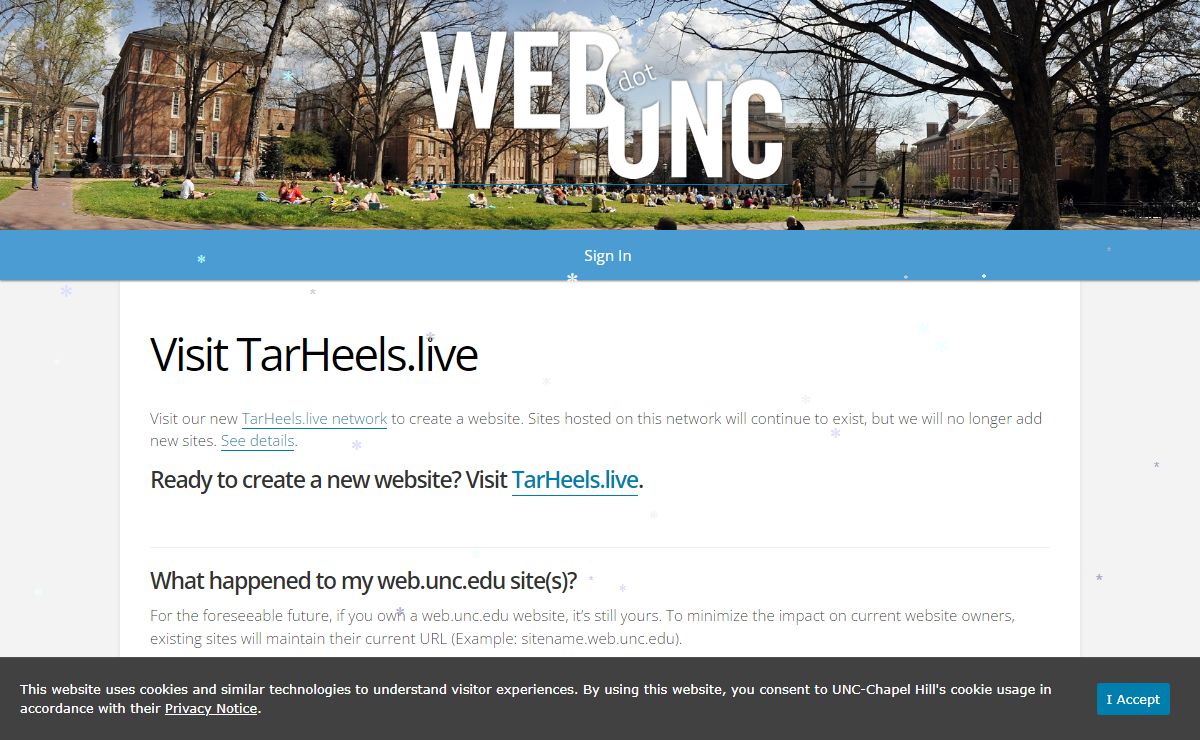 WEBdotUNC