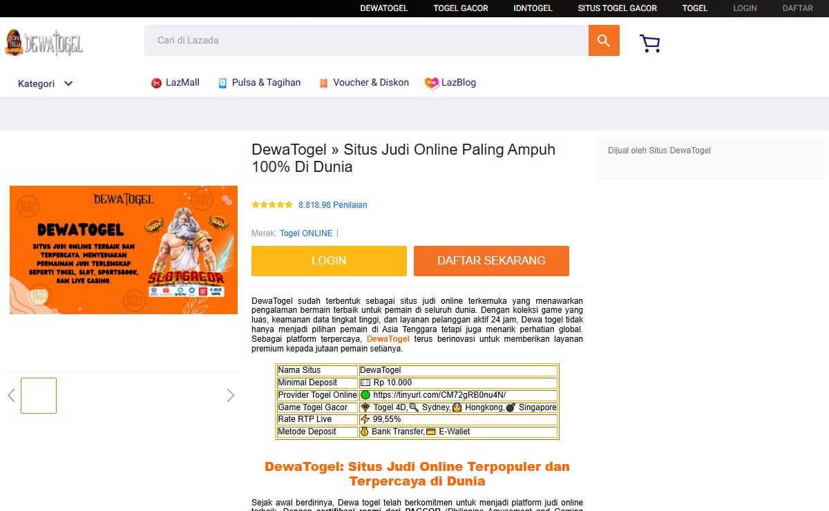 DewaTogel » Situs Judi Online Paling Ampuh 100% Di Dunia