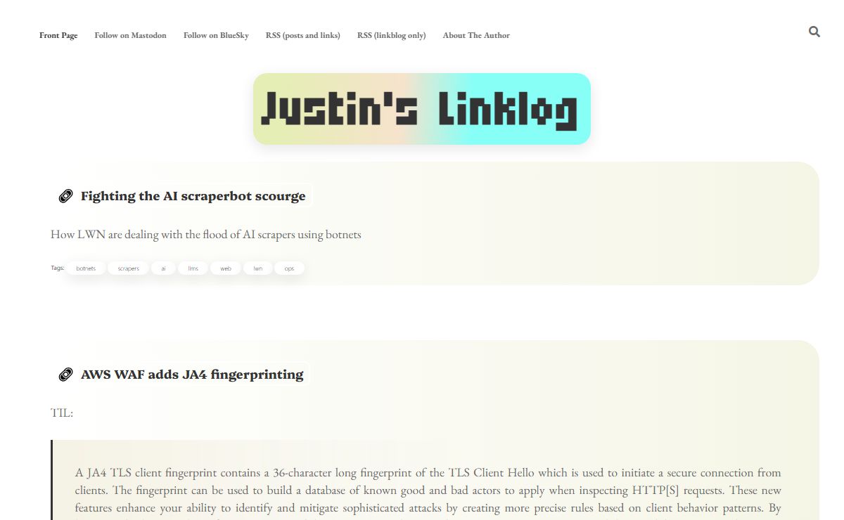Justin's Linklog – (Things I found interesting recently.)