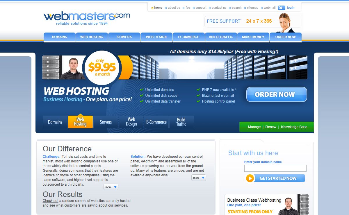 Webmasters.com | Cheap Domains, Web Hosting, Servers & Website Design