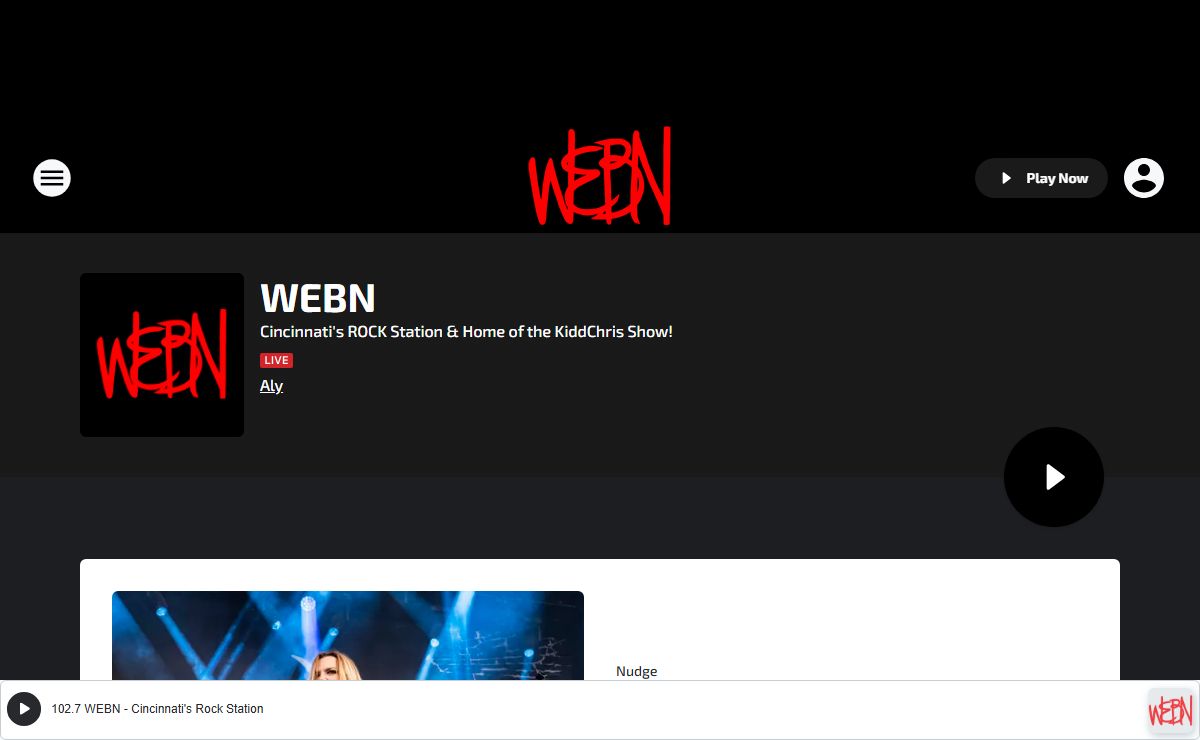 WEBN - Cincinnati's ROCK Station & Home of the KiddChris Show!