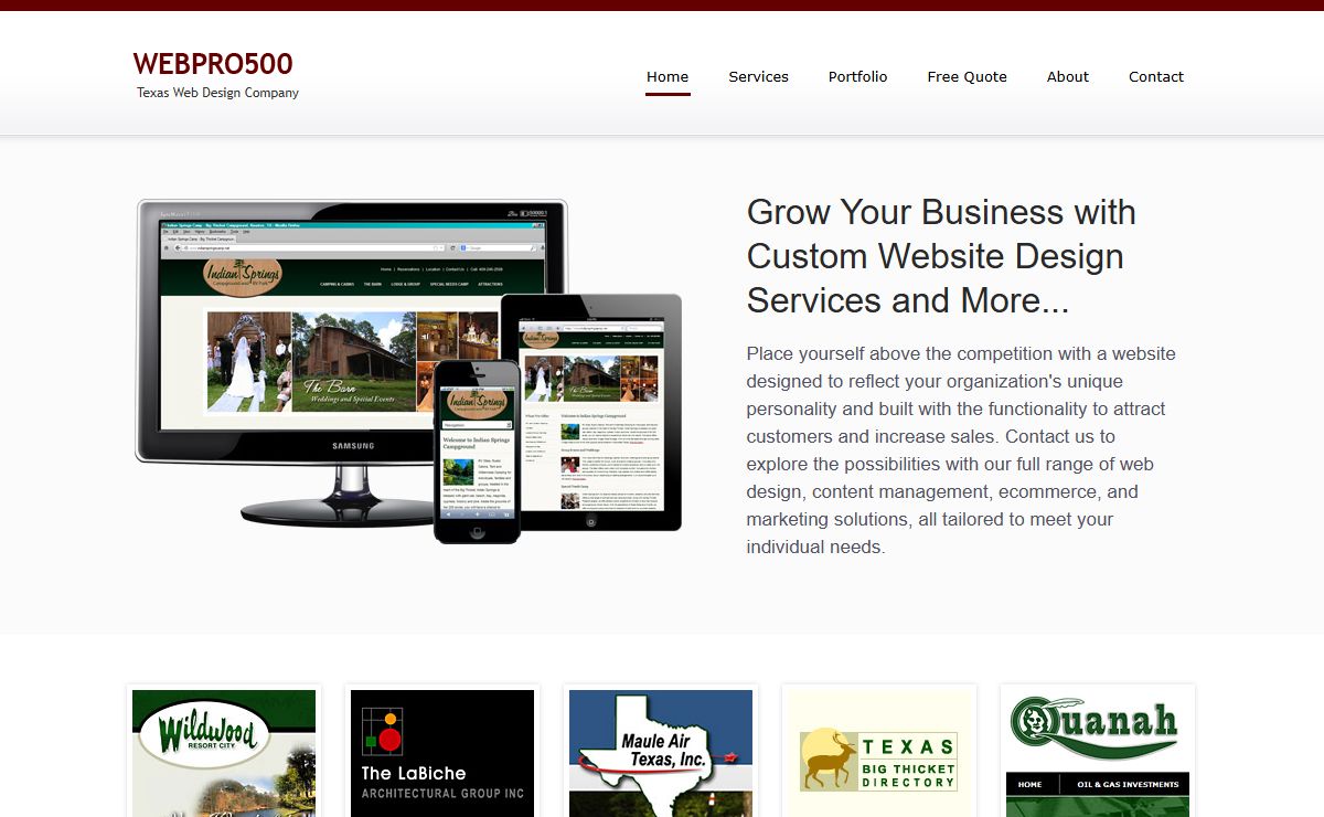 Webpro500 Website Design, Southeast Texas Web Design Company