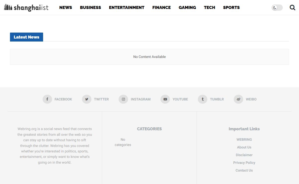 WEBRING - Unbiased news stories from around the web