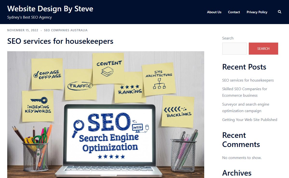 Website Design By Steve – Sydney's Best SEO Agency