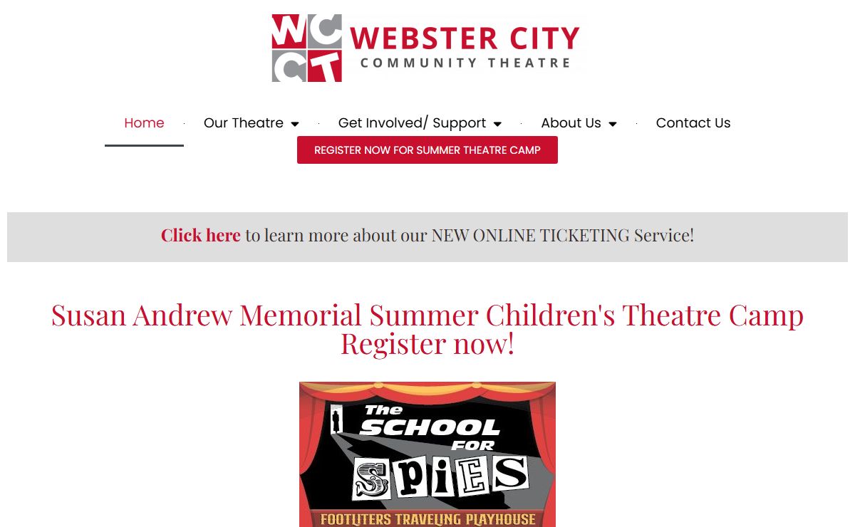 Webster City Community Theatre – Performance Art Theatre