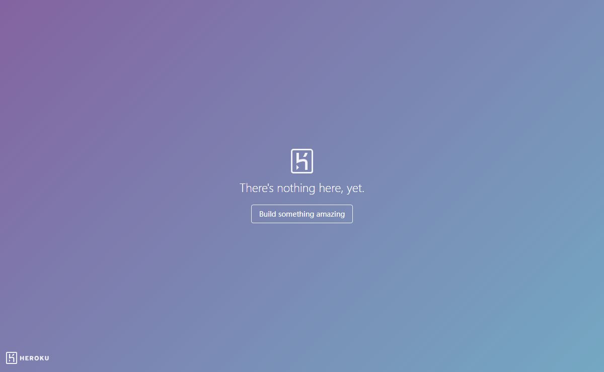 Heroku | Application Error