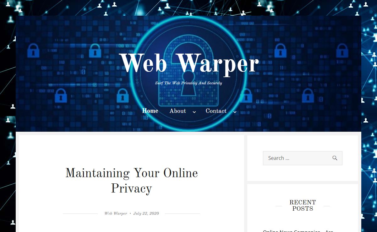 Web Warper – Surf The Web Privately And Securely