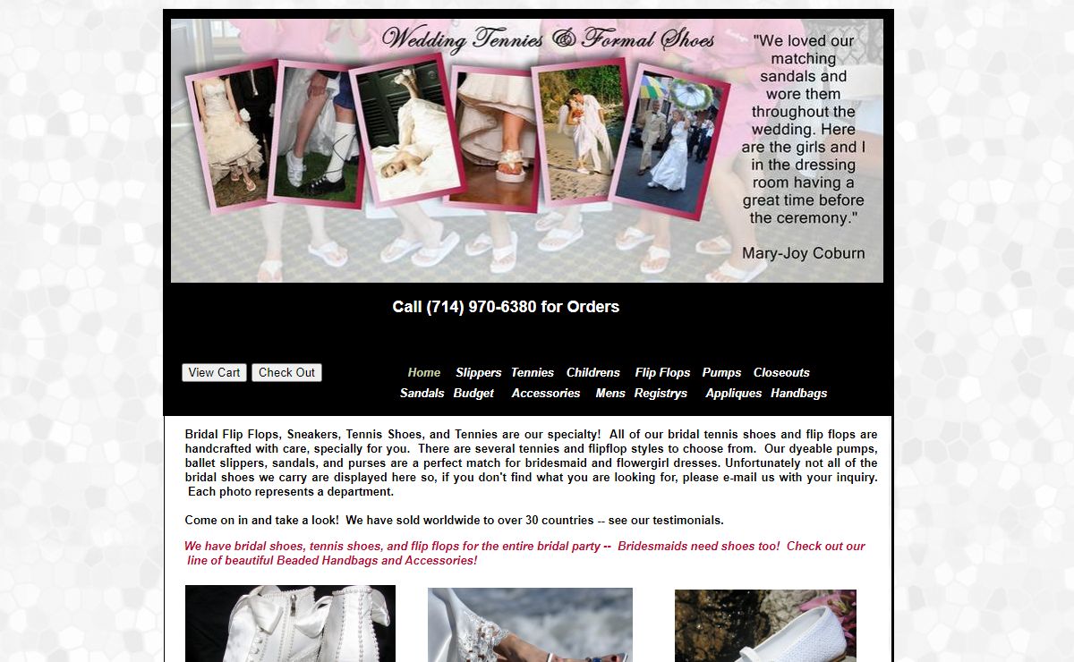 Bridal Flip Flops and Wedding Tennies