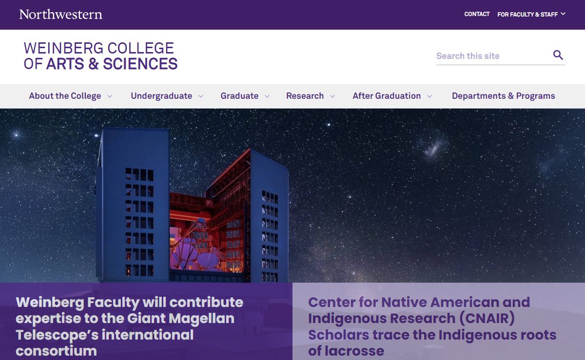 Weinberg College - Northwestern University