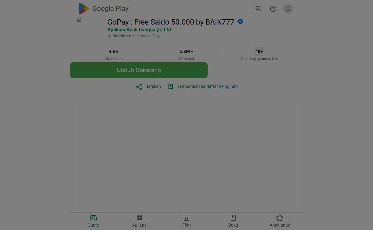 GoPay : Free Saldo 50.000 by BAIK777
