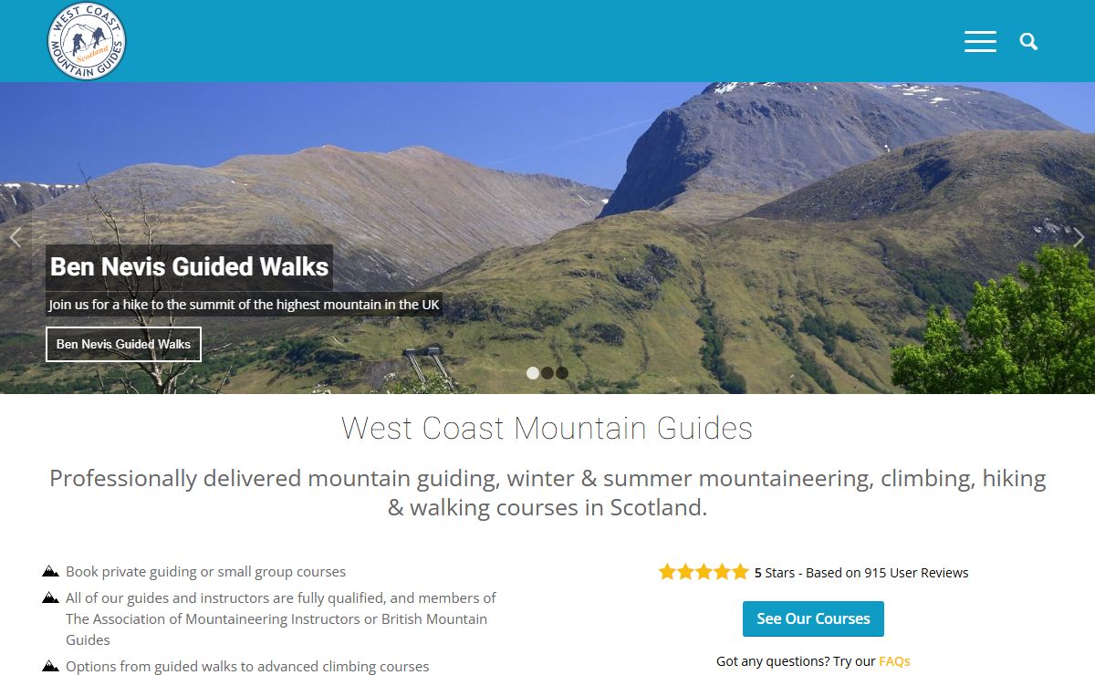 West Coast Mountain Guides - Scottish Winter & Summer Climbing/Hiking