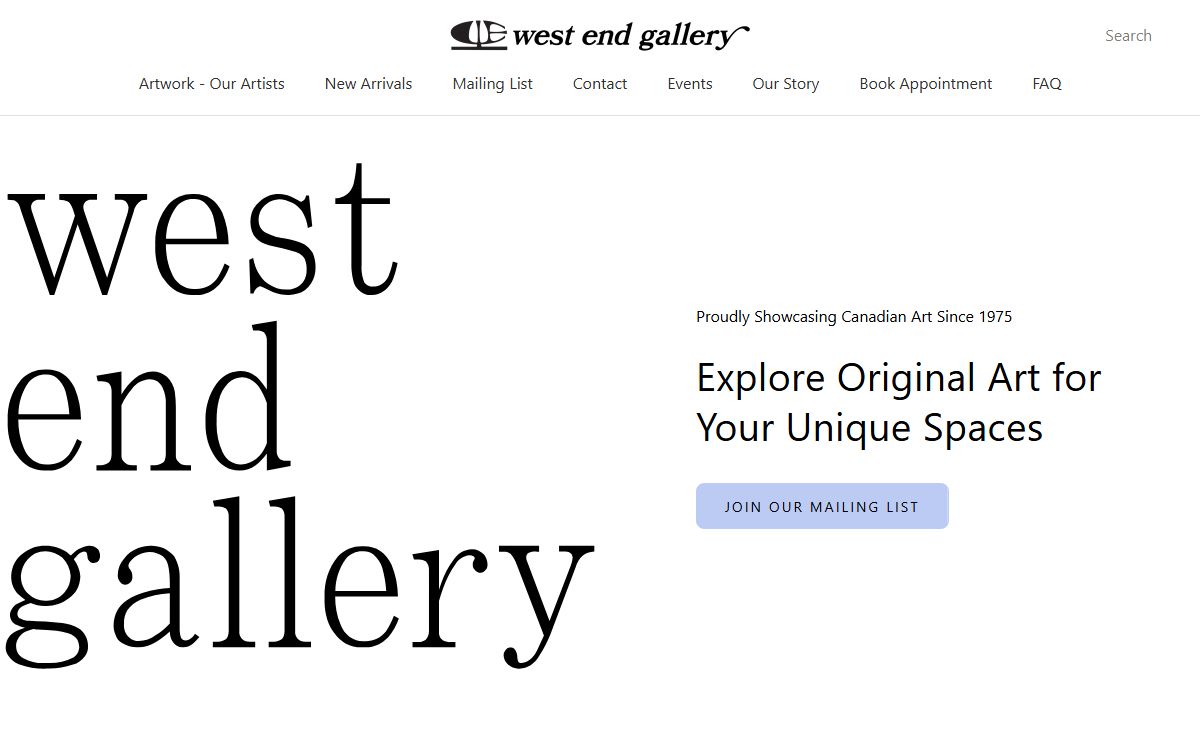 West End Gallery - Edmonton, AB | Canada