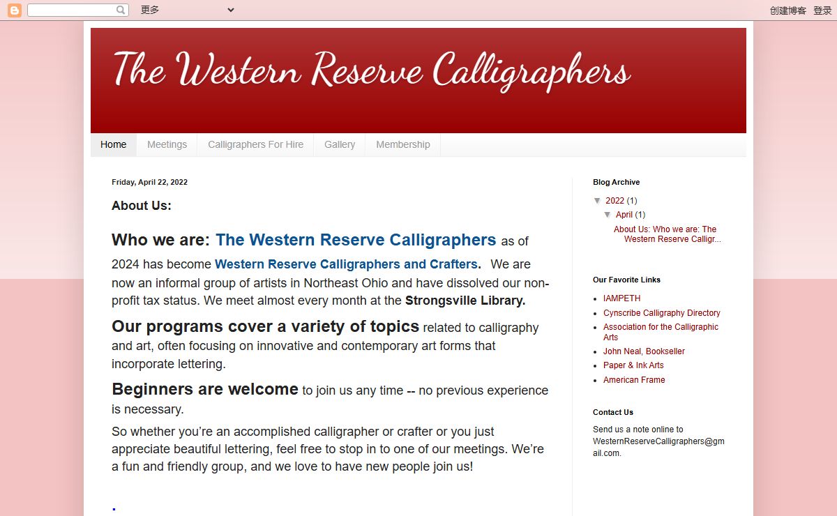 The Western Reserve Calligraphers
