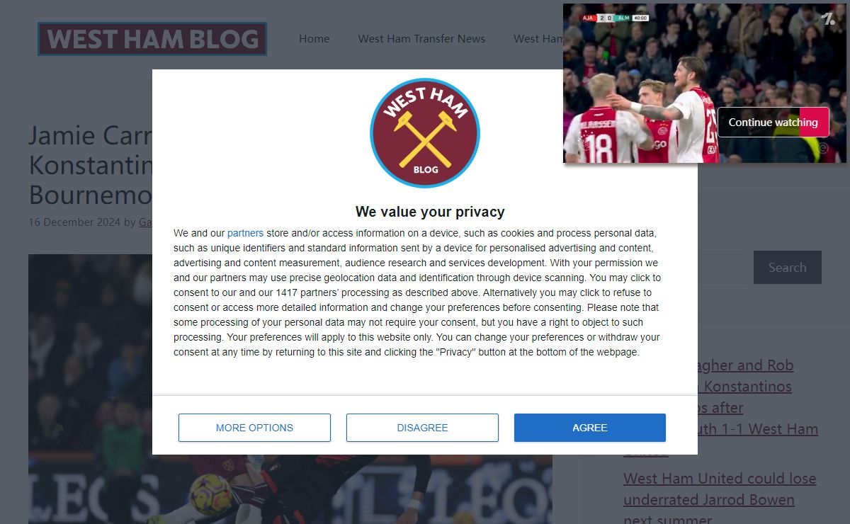 West Ham Blog – Hammers Unite!