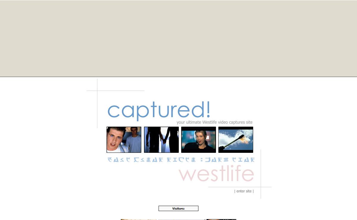 Welcome to Captured! - your Ultimate Westlife video captures site