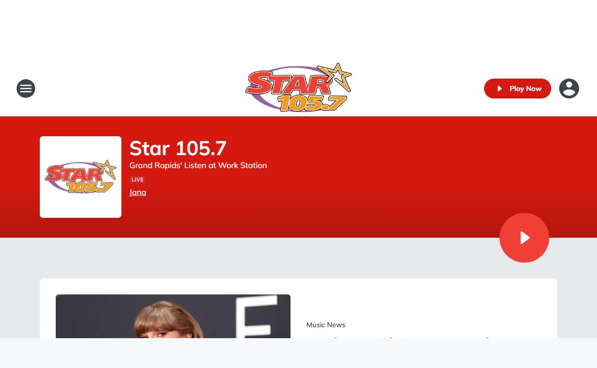 Star 105.7 - Grand Rapids' Listen at Work Station