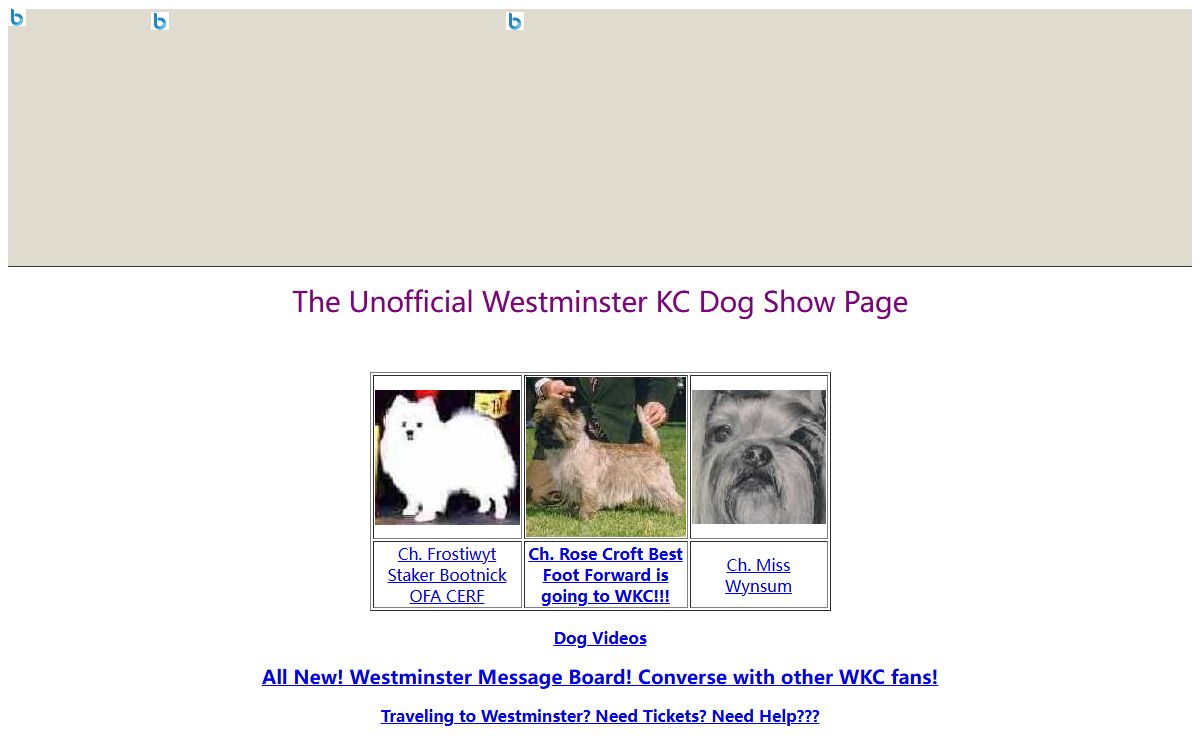 The Unofficial Westminster Kennel Club Dog Show Site