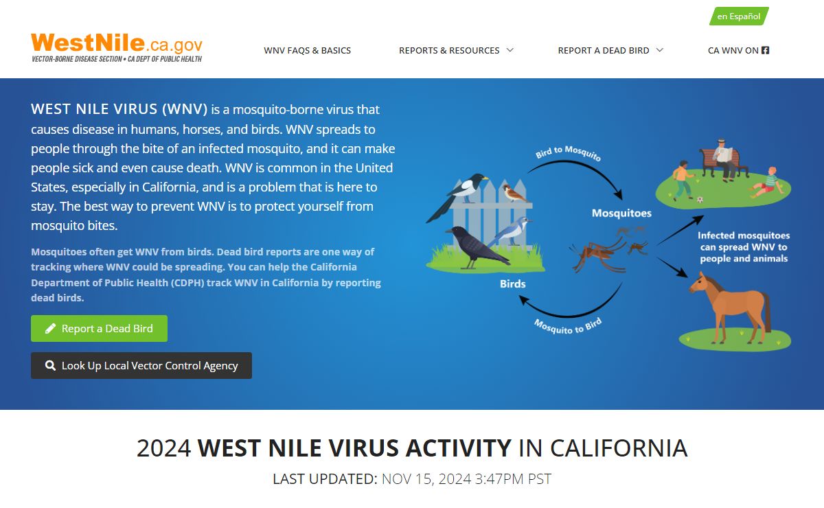 Westnile.ca.gov | California West Nile Virus Website