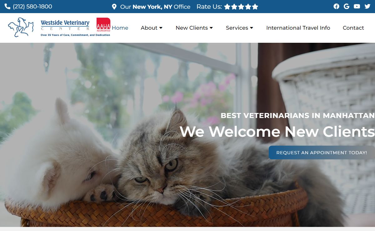 Veterinarian in New York, NY | Westside Veterinary Center