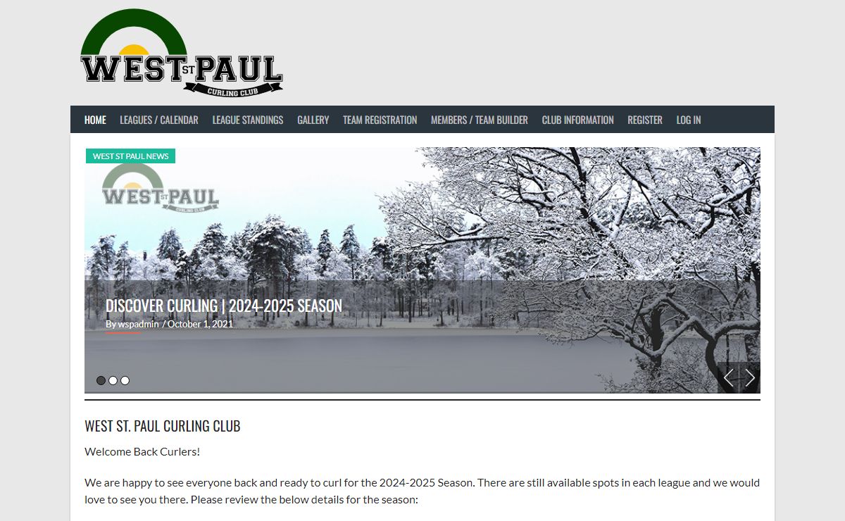 West St. Paul Curling Club – Curling Club located in West St. Paul