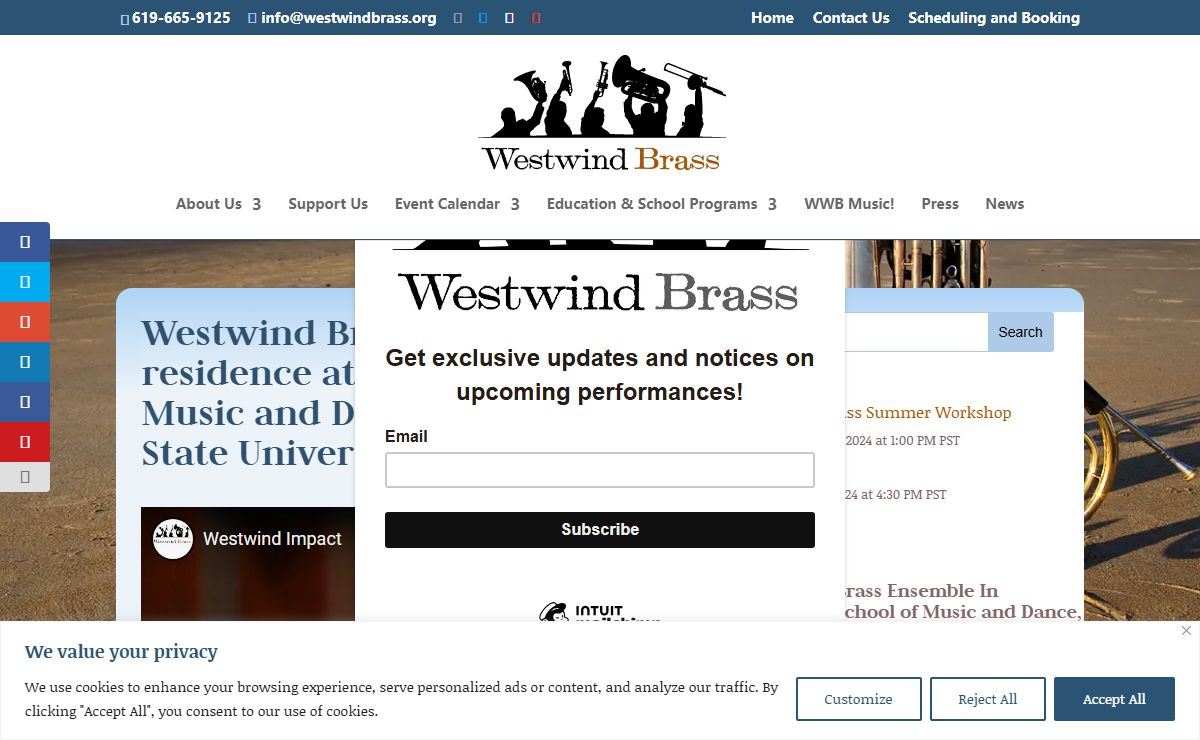 Westwind Brass - It's Not Just Music, It's an Experience