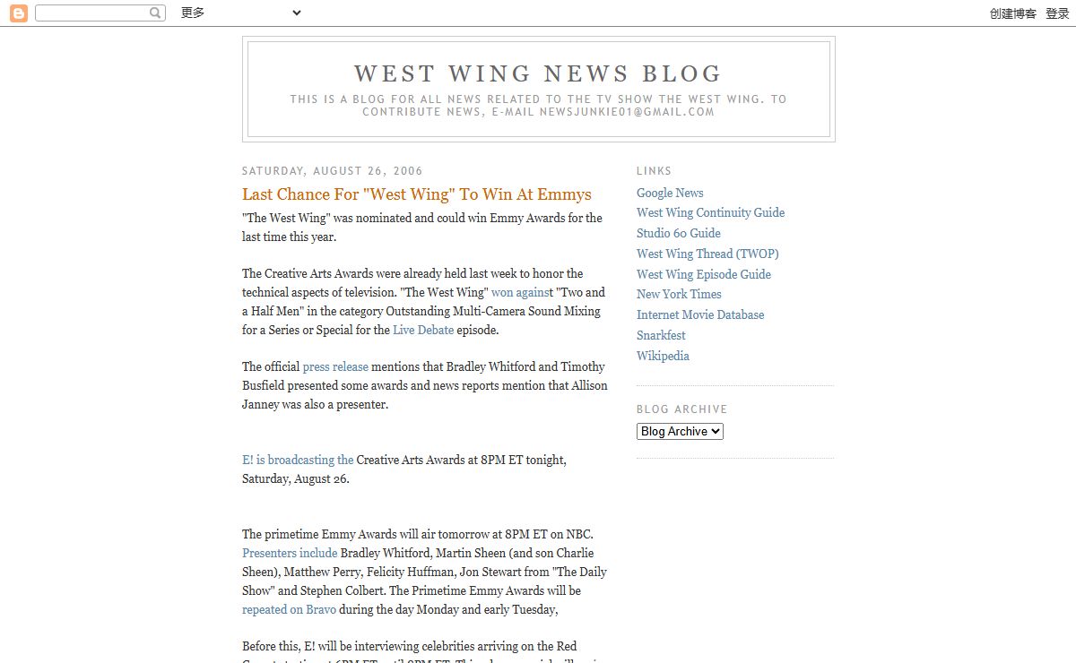 West Wing News Blog