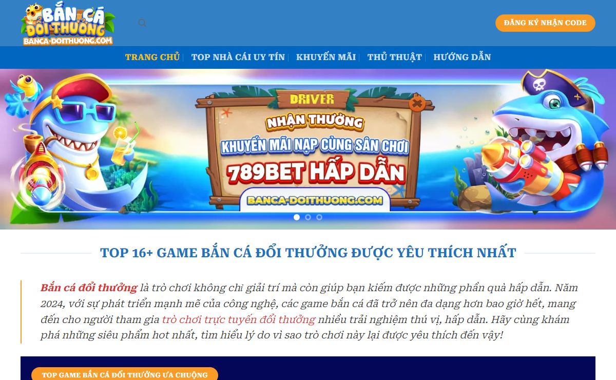 Bắn Cá Đổi Thưởng - Tổng Hợp Game Bắn Cá Hay Uy Tín 2025