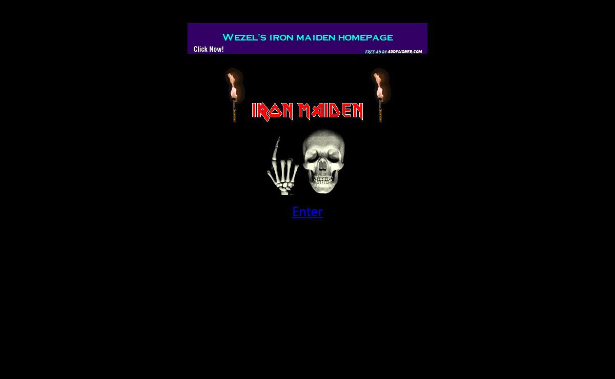 Wezel's Iron Maiden Homepage