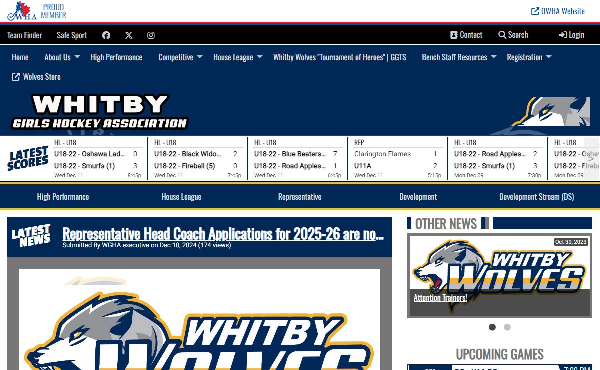 Whitby Girls Hockey Association