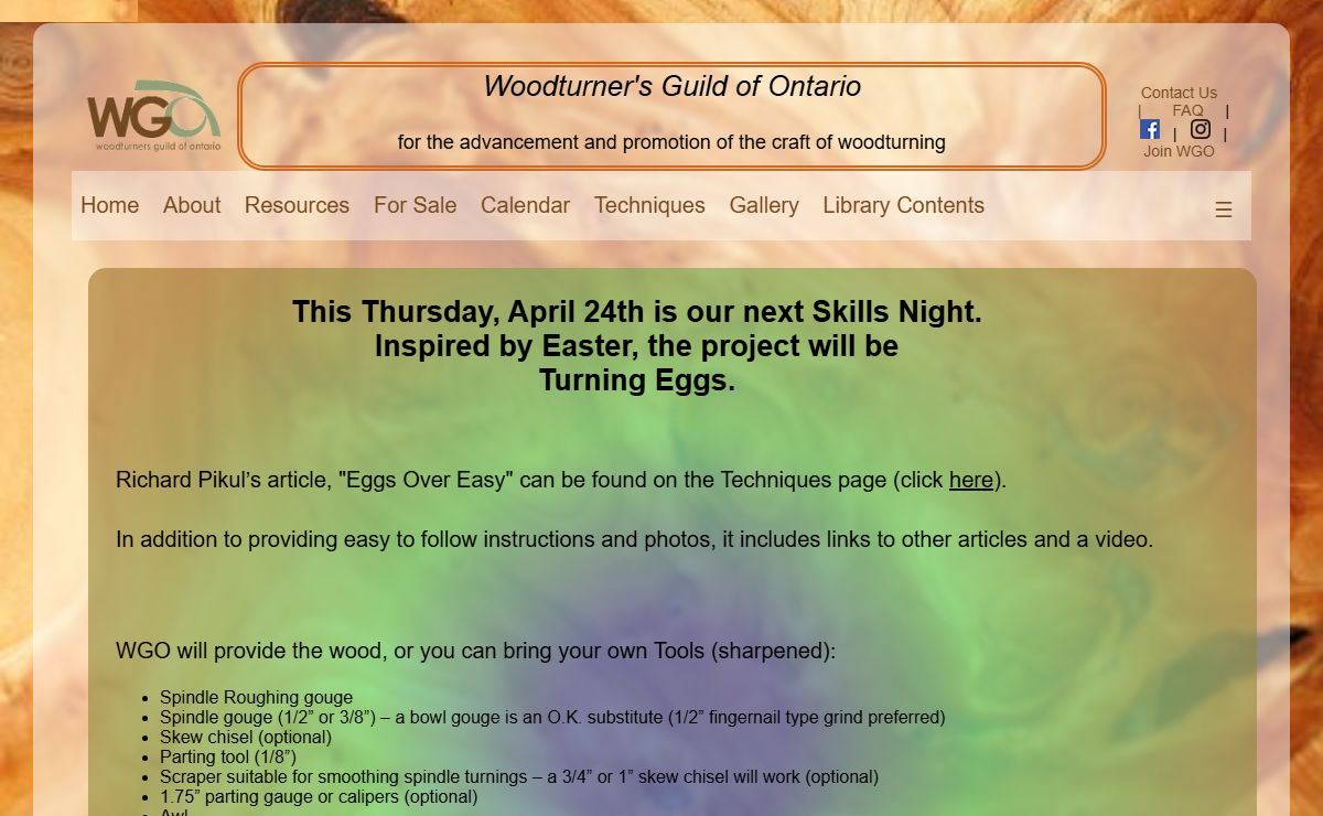 WGO • Woodturners Guild of Ontario