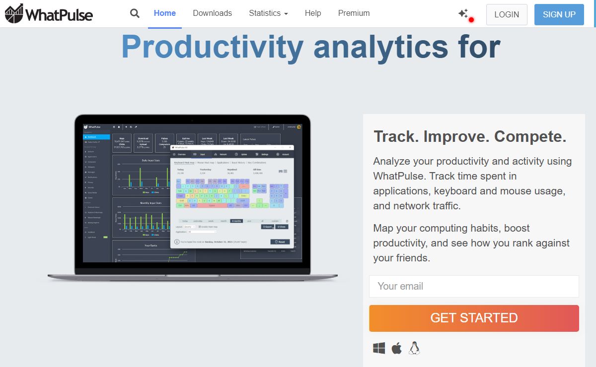 WhatPulse: Track and Analyze your Activity and Productivity