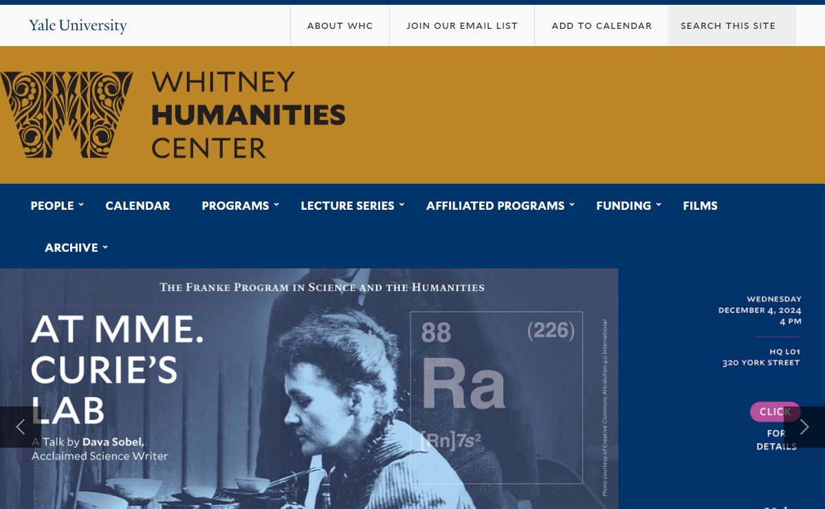 Whitney Humanities Center | Yale University