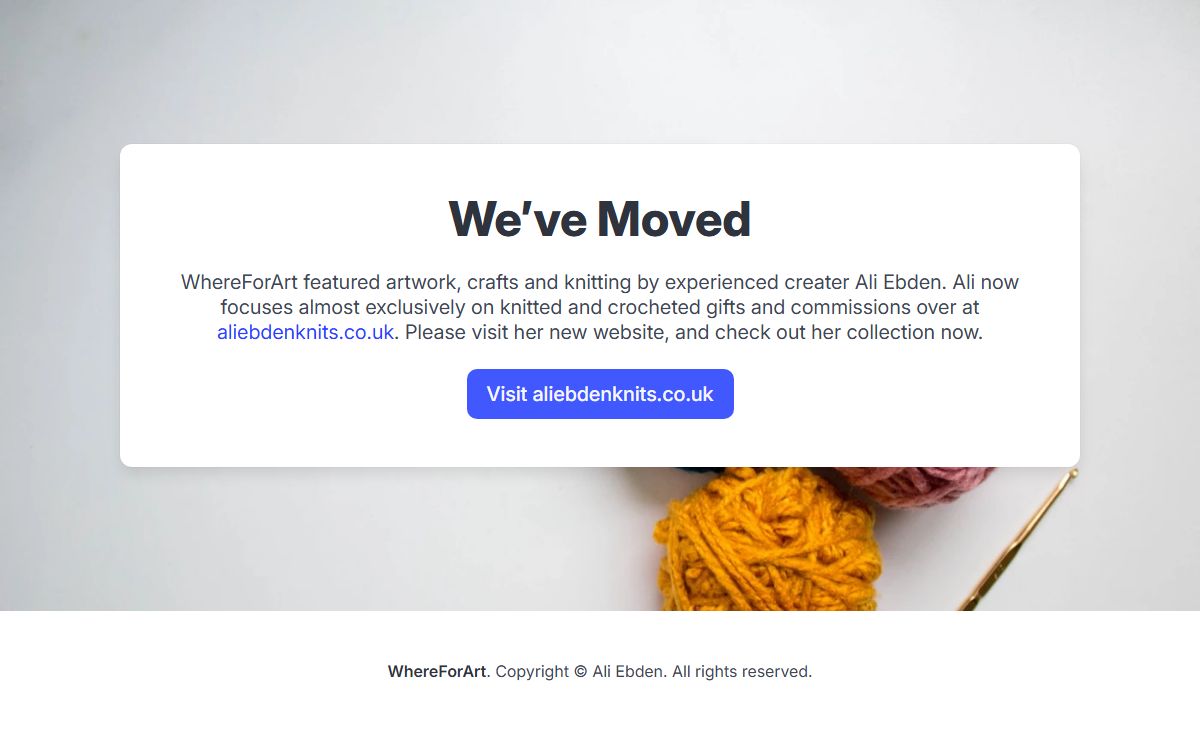 WhereForArt | Handmade Gifts by Ali Ebden