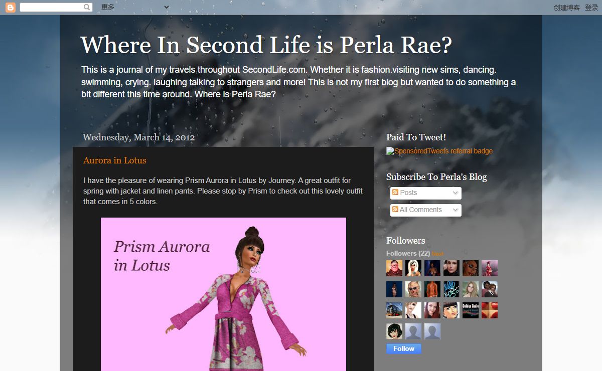 Where In Second Life is Perla Rae?