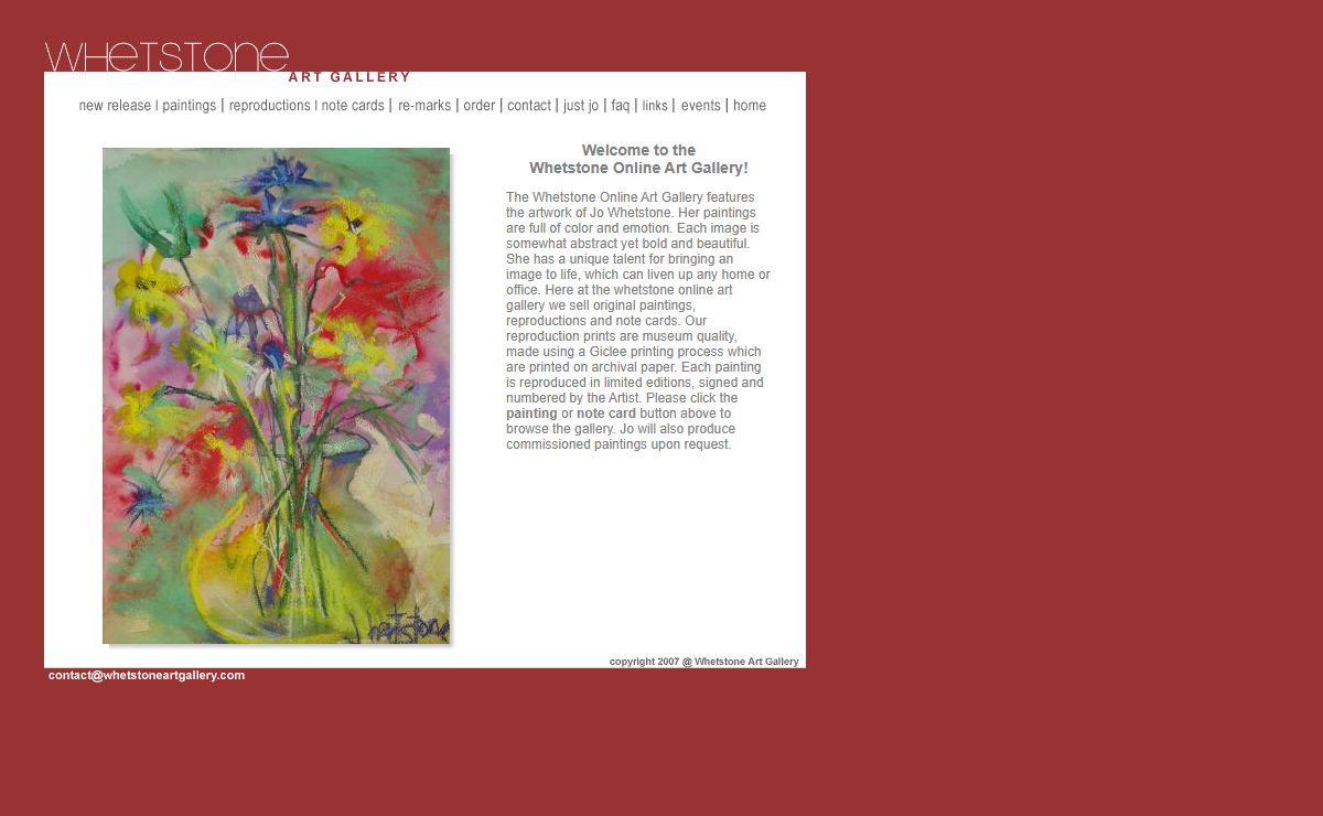 Whetstone Online Art Gallery
