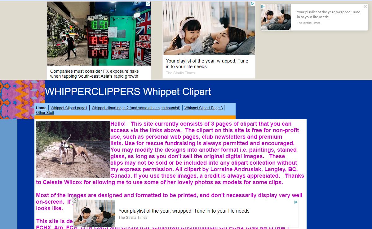 WHIPPERCLIPPERS Whippet Clipart