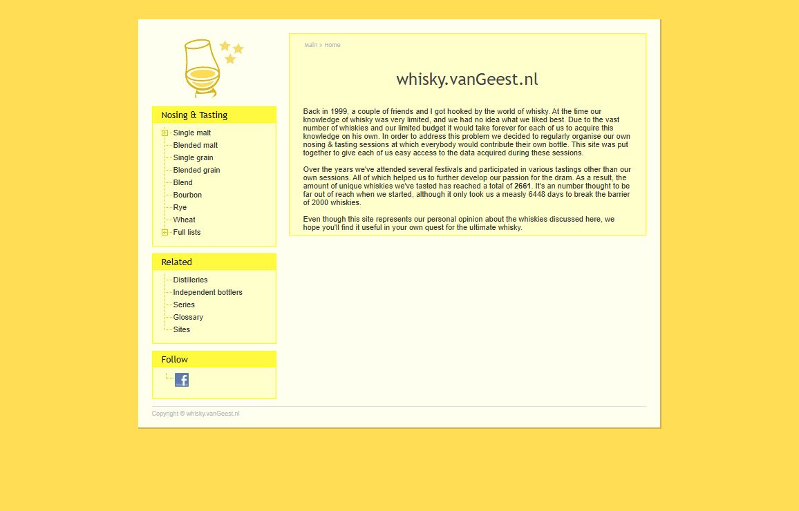 whisky.vanGeest.nl - Dennis' Whisky Pages