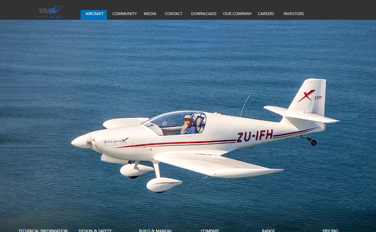 Whisper Aircraft | Whisper X350 Gen II