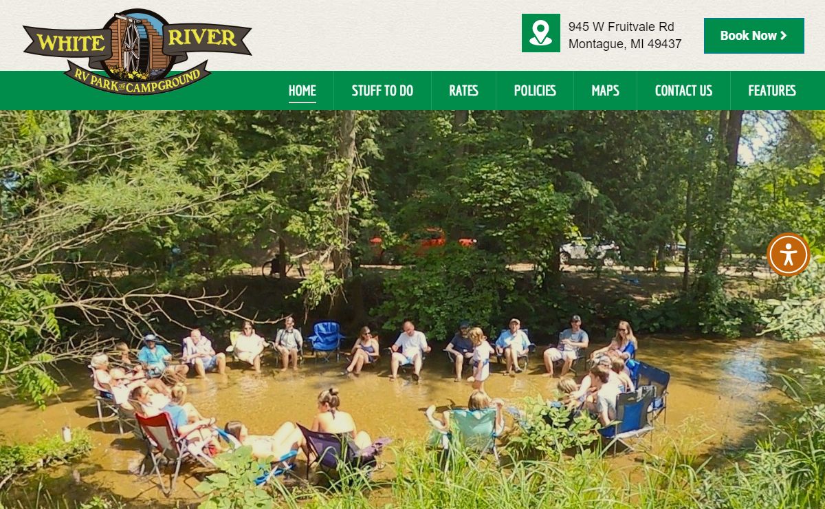White River RV Park & Campground Montague MI | Lake Michigan