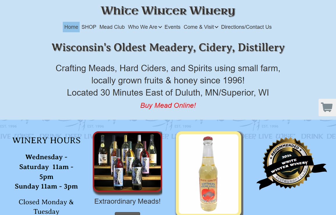 White Winter Winery – Hand Crafted Meads, Spirits, and Ciders