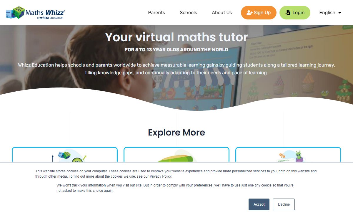 Online Maths Tutor For 5-13yr Olds | Mathematics Tutor | Whizz Education