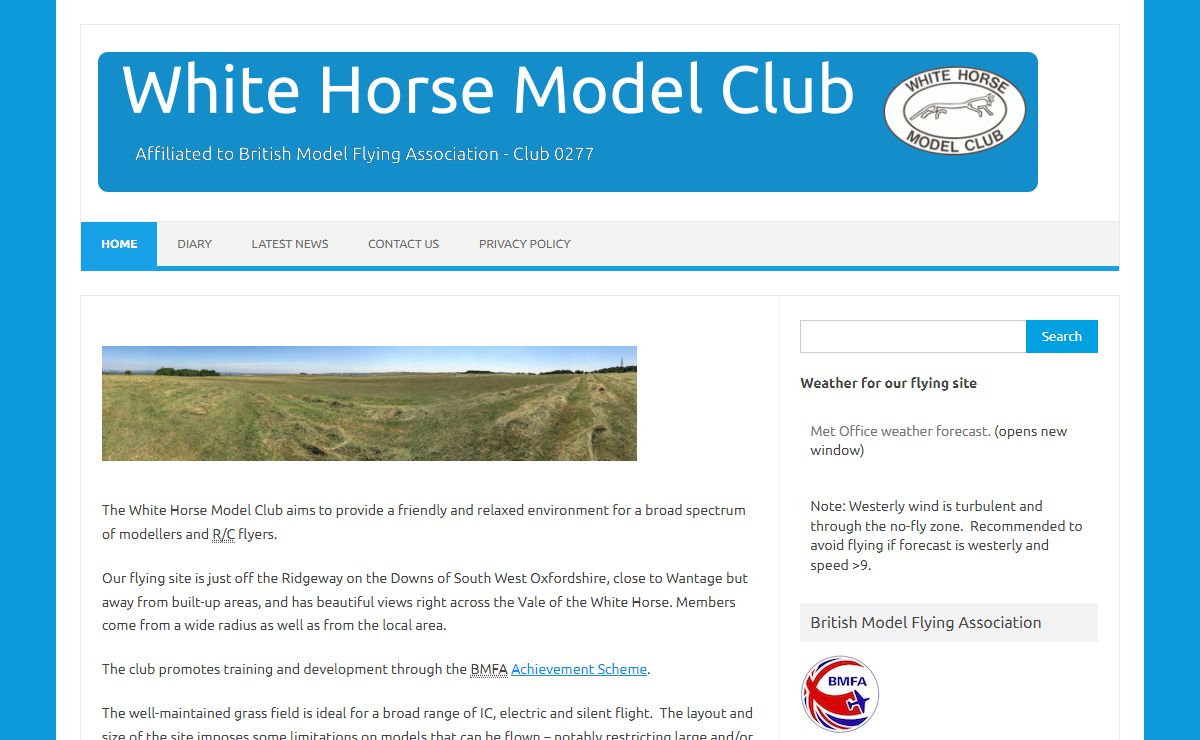 White Horse Model Club – Affilaited to the British Model Flying Association – Club 0277