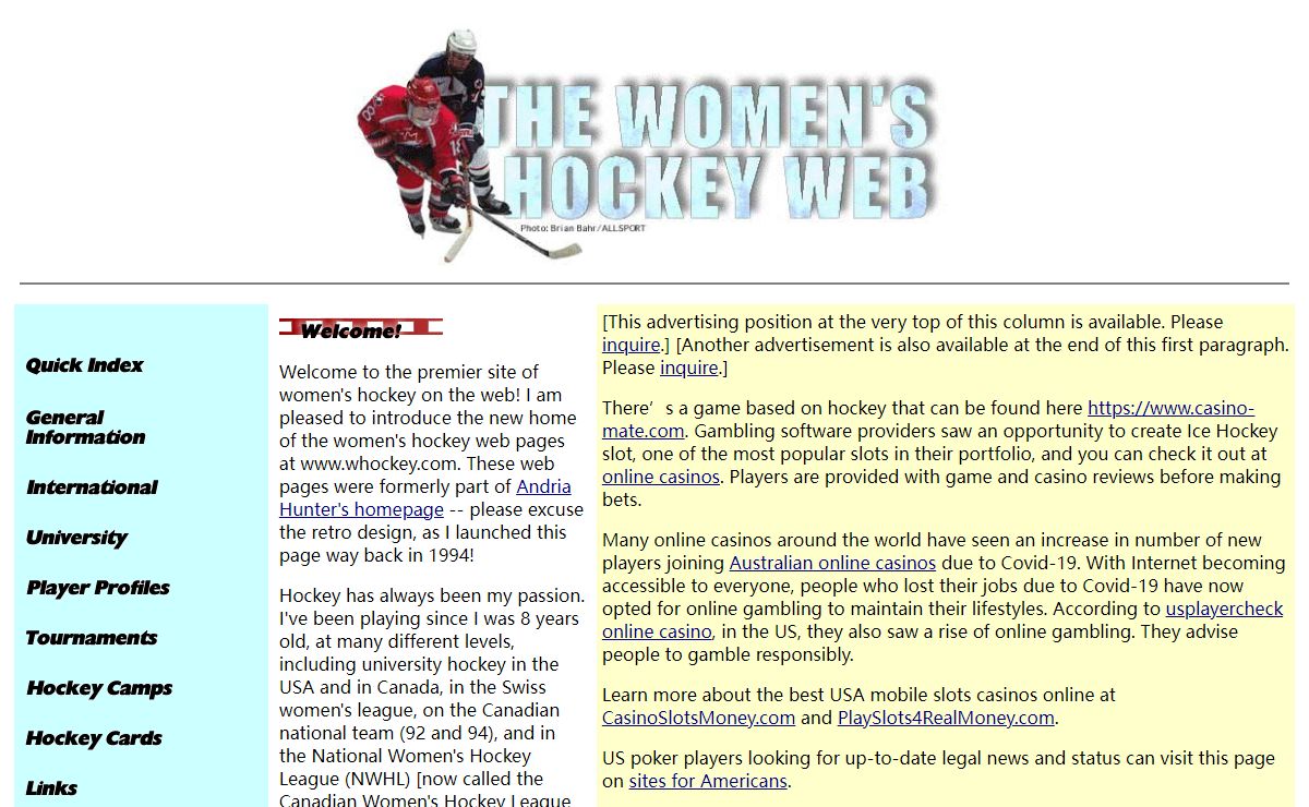The Women's Hockey Web