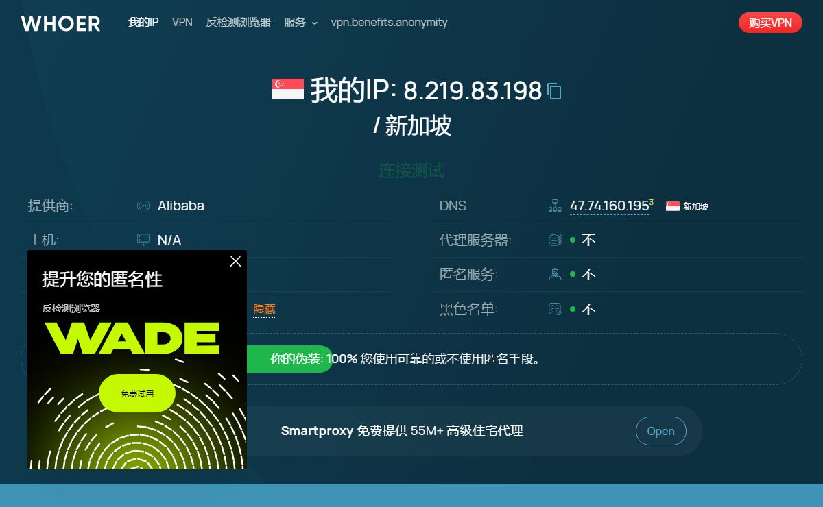 检查您自己的IP地址和DNS地址