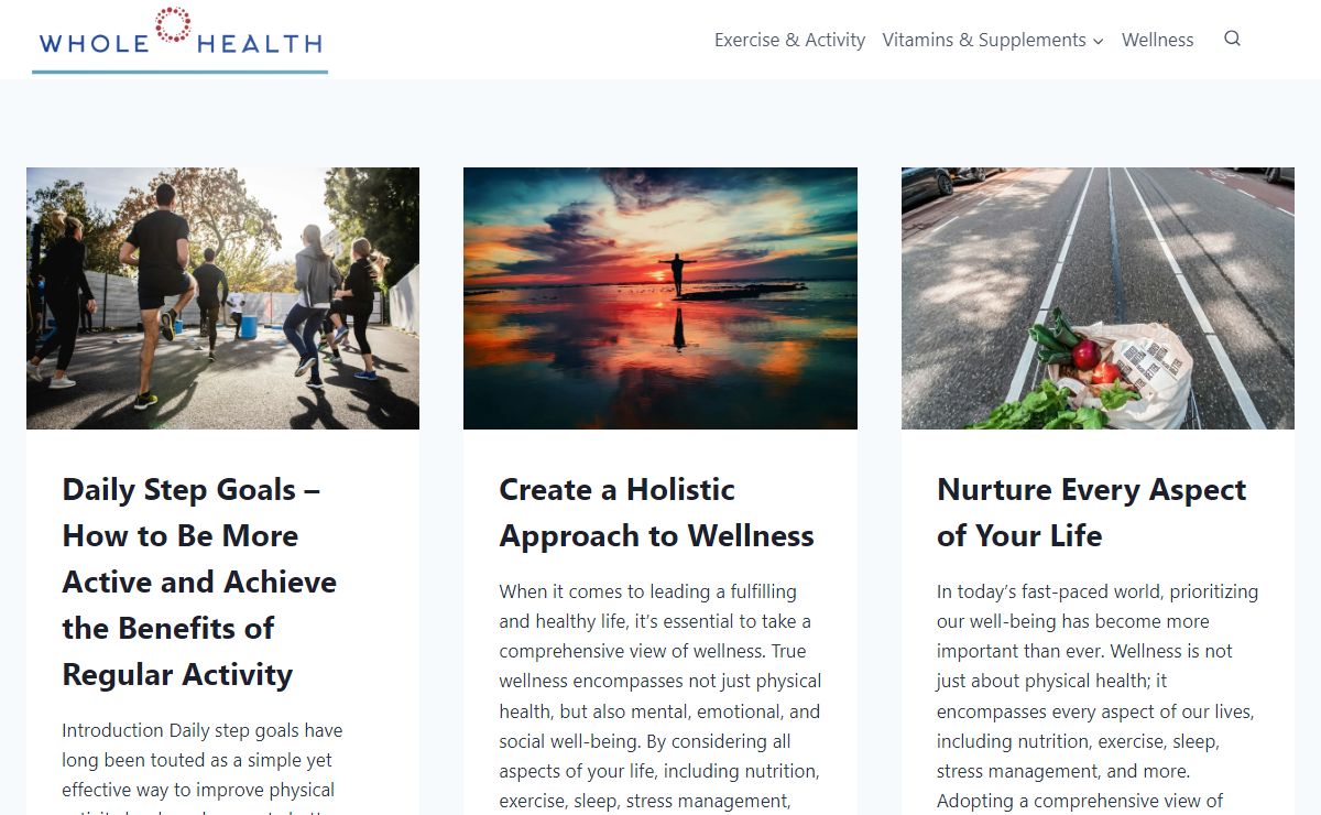 wholehealth.com - Your Trusted Source for Health Information