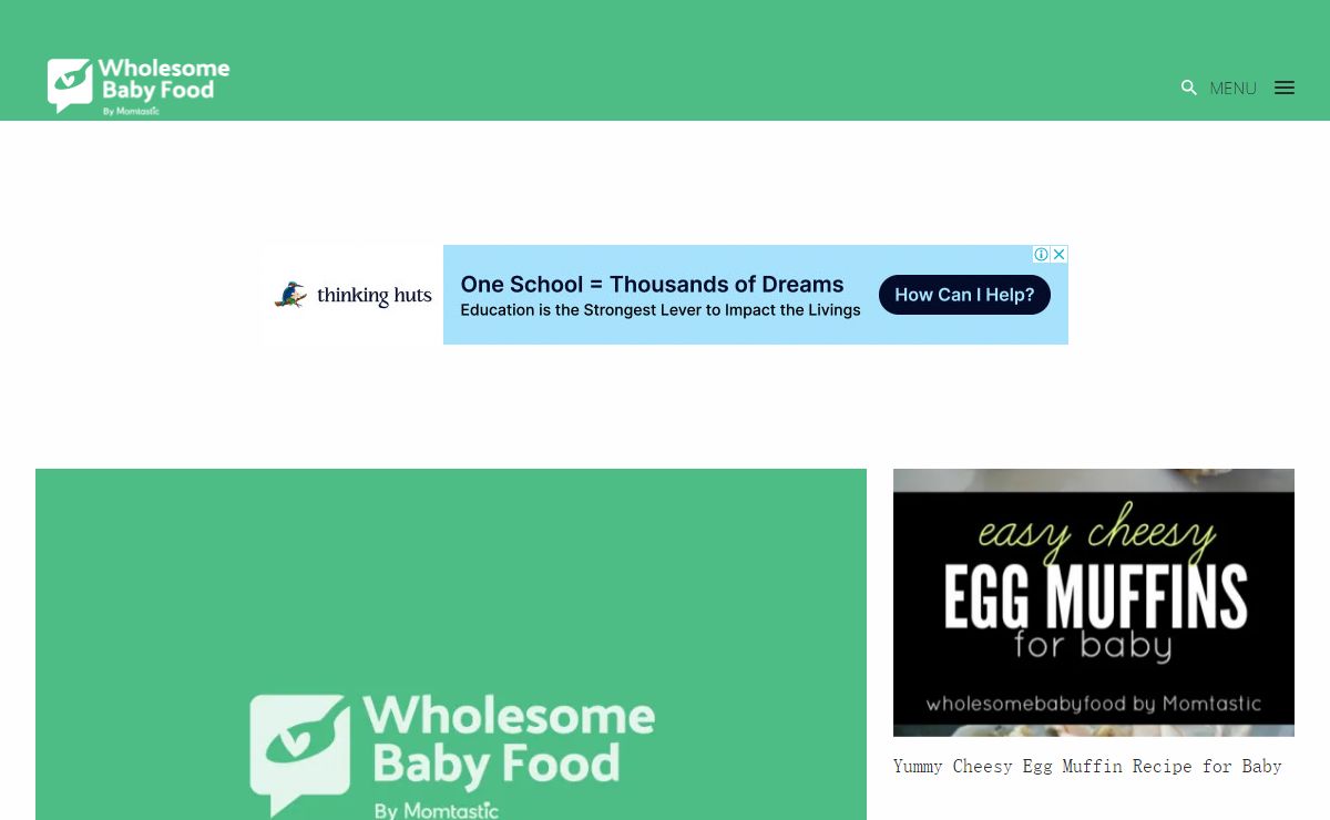 Home Page - Wholesome Homemade Baby Food Recipes